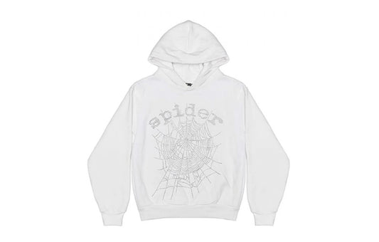 Sp5der OG Rhinestone Logo Hoodie